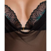 Сорочка Passion Deliena Chemise зі стрингами, XXL/XXXL, чорна