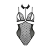 Боди Passion Dominica Body S/M, чорне