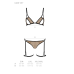 Комплект білизни Passion GABI SET XXL/XXXL, beige