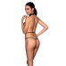 Боді-халтер з екошкіри Passion JANNIES BODY L/XL, чорний