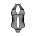 Сітчасте боді з мереживом на грудях Passion SATARA BODY black