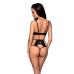 Комплект білизни Passion Tasmina Set, чорний, розмір L/XL