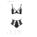 Комплект білизни Passion Tasmina Set, чорний, розмір L/XL