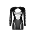 Безшовна міні-сукня з довгим рукавом Leg Avenue Long Sleeve Cut Out Mini Dress