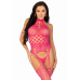Мереживний бодістокінг з відкритим доступом Leg Avenue High neck lace bodystocking, One size