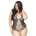 Тедді з відкритим доступом Leg Avenue Net and Lace, чорне