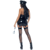 Костюм поліцейської Leg Avenue Vinyl Naughty Cop, розмір M