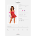 Комплект бебі-долл Obsessive Lacelove babydoll & thong, червоний