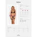 Комплект білизни Obsessive Selinne 3-pcs set XL/2XL Black (бюстгальтер, стрінги, пояс для панчіх)