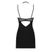 Сорочка Obsessive Selinne chemise & thong M/L Black