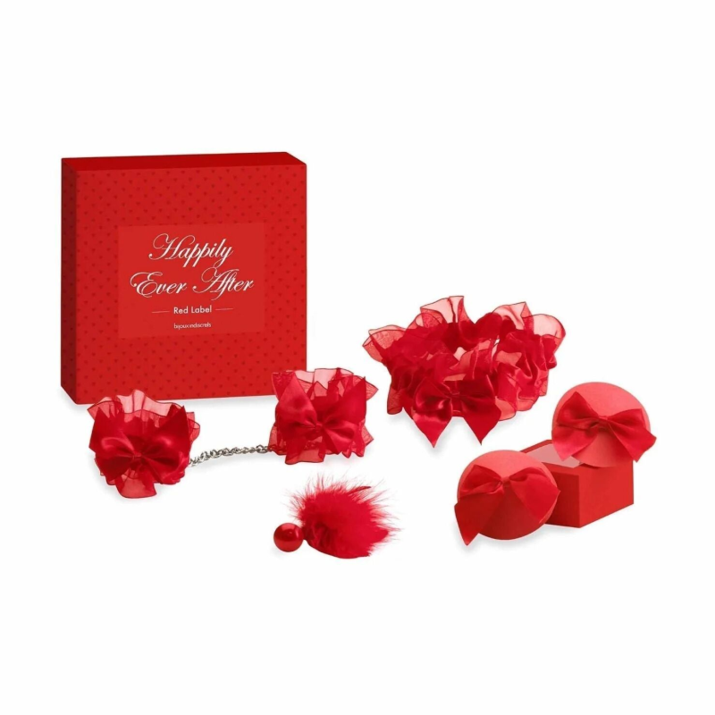 Подарунковий набір Bijoux Indiscrets Happily Ever After, Red Label, 4 аксесуари