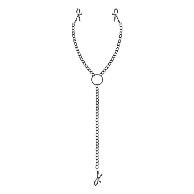 Затискачі для сосків і клітора Bedroom Fantasies Nipple & Clitoral Clamps, чорні
