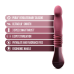Пульсатор для точки G Blush Temptasia Trixie Thrusting Dildo Wine Red