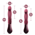 Пульсатор для точки G Blush Temptasia Trixie Thrusting Dildo Wine Red