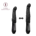 Пульсатор Blush Temptasia Lazarus Thrusting Dildo Black з ребристим стволом, 3 швидкості