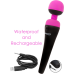 Вібромасажер PalmPower Recharge Pink з гнучкою голівкою, акумуляторний
