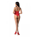 Бодистокінг з імітацією корсетної шнурівки Passion BS094, One Size