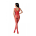 Бодистокінг з крильцями Passion BS098, One Size, червоний, відкритий доступ