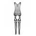 Бодистокинг з плетінням на грудях Passion BS099, One Size, white