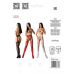 Еротичні колготки-бодистокінг зі шнурівкою на стегнах Passion S026, One Size, red