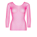 Сітчастий топ з довгим рукавом Leg Avenue Long Sleeves T-Shirts, Neon Pink, One Size