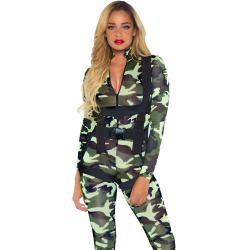 Еротичний костюм десантниці Leg Avenue Pretty Paratrooper, комбінезон і портупея, S