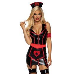 Костюм медсестри Leg Avenue Vinyl Naughty Nurse, розмір L