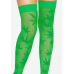 Панчохи сітка з малюнком Leg Avenue 420 Net thigh highs, зелені