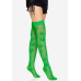 Панчохи сітка з малюнком Leg Avenue 420 Net thigh highs, зелені