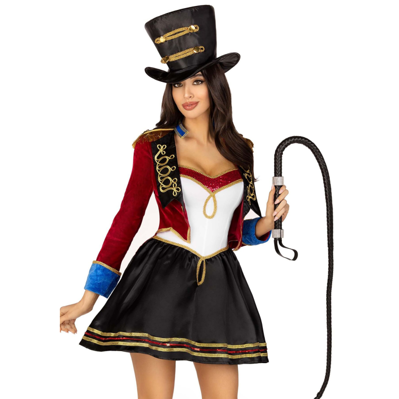 Костюм дресирувальниці Leg Avenue Classic Ringmaster Costume M (плаття, капелюх)