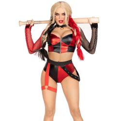 Еротичний костюм Leg Avenue Crime Spree Sweetie Costume S (топ, шорти)