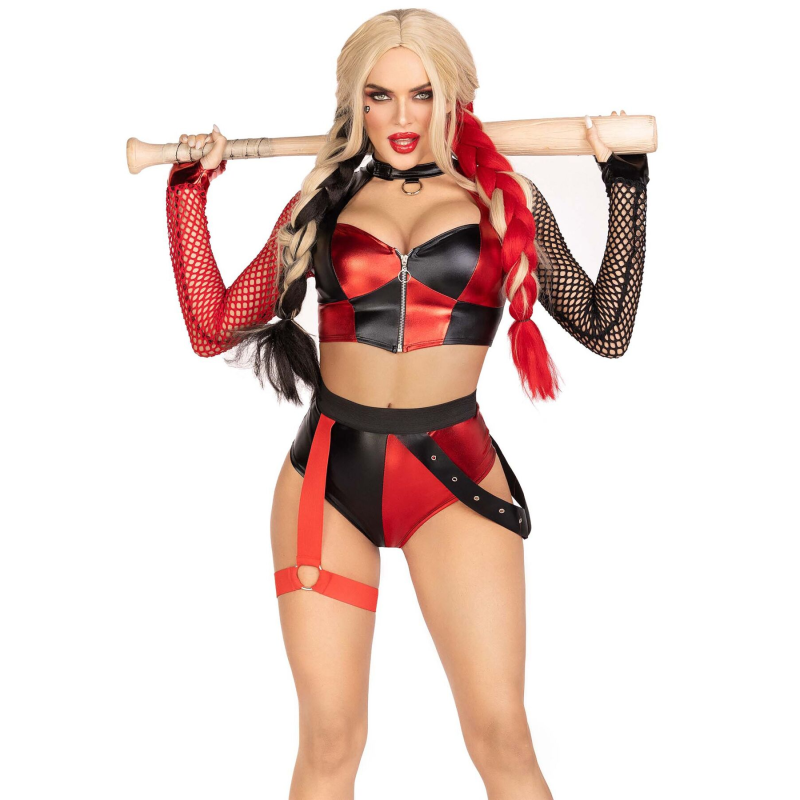 Еротичний костюм Leg Avenue Crime Spree Sweetie Costume S (топ, шорти)