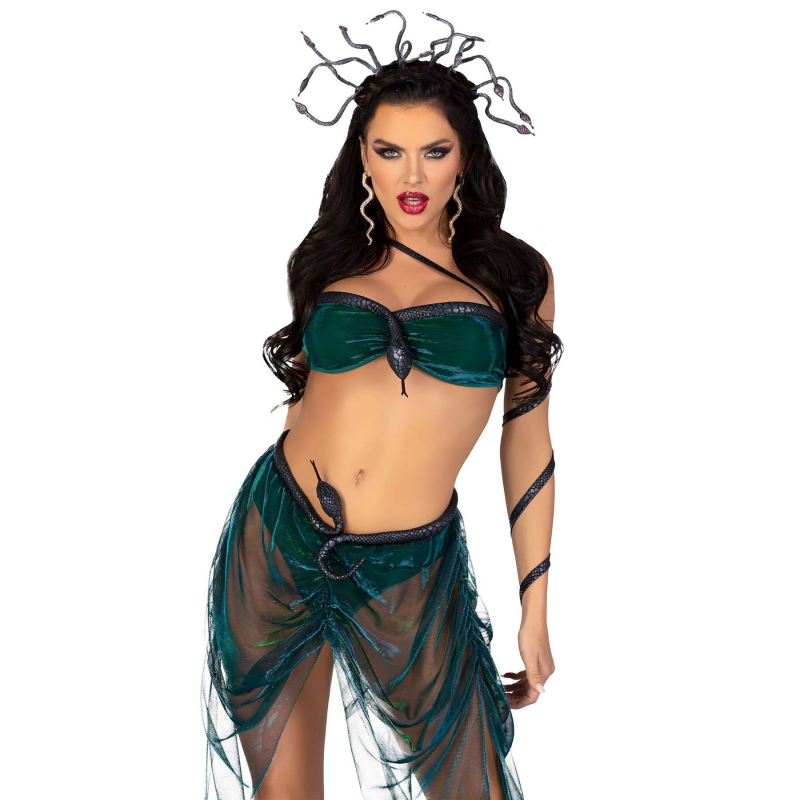 Костюм Медузи Горгони Leg Avenue Medusa Costume, розмір L (топ, спідниця, нарукавники, прикраси)