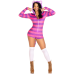 Комбінезон-костюм кішечки Leg Avenue Comfy Cheshire, з капюшоном, XS