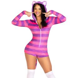 Комбінезон-костюм кицьки Leg Avenue Comfy Cheshire M, з капюшоном