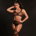 Комплект бодистокинг JSY «Твоя Луиза» One Size, Black