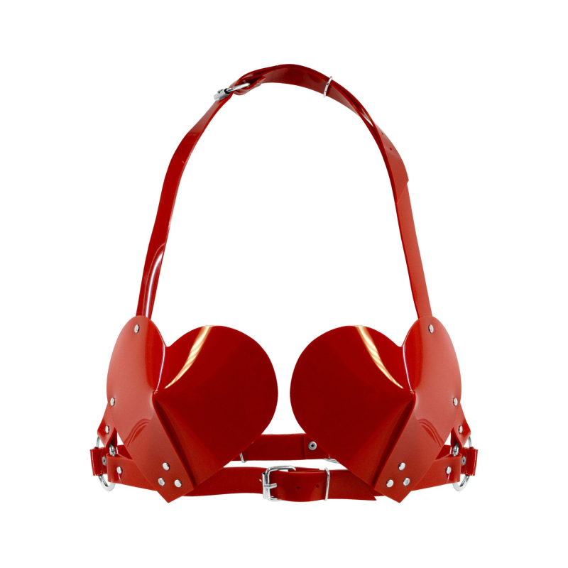 Ліф Сердце Feral Feelings Hearts Bra Red