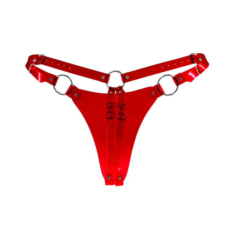 Трусики класичні Feral Feelings String Bikini Red Transparent