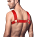 Портупея на груди чоловіча Feral Feelings Bulldog Harness Red з натуральної шкіри
