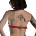 Ліф Сердце зі шкіри Feral Feelings Hearts Bra Red