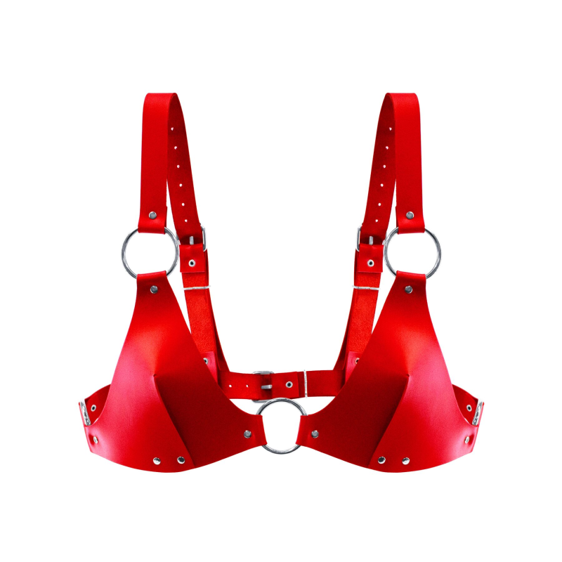 Ліф зі шкіри Feral Feelings Bikini Top Red