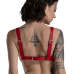Ліф зі шкіри Feral Feelings Bikini Top Red