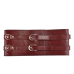 Шкіряний пояс для бондажу Liebe Seele Wine Red Waist Cuff, розмір M