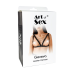 Портупея жіноча з кілець Art of Sex - Geneva, чорна, натуральна шкіра, L-2XL