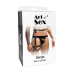 Чоловічі гартери зі шкіри Art of Sex - Serge, чорні, розмір L-2XL