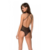 Еротичне боді Passion DOLLY BODY з відкритими чашками, L/XL, чорне