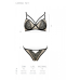Комплект білизни Passion LORINA SET, S/M, бежевий (бюстгальтер і трусики)