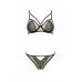 Комплект білизни Passion LORINA SET, бюстгальтер і трусики, XXL/XXXL, бежевий