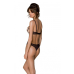 Еротичне боді Passion MARINA BODY з відкритими чашками, L/XL, beige