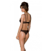 Еротичне боді Passion MARINA BODY, S/M, чорне, з відкритими чашками